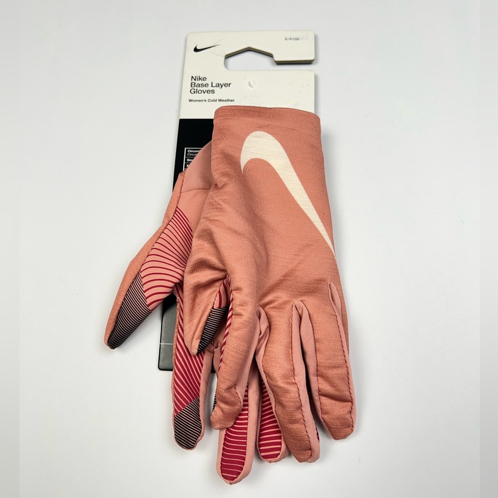 Nike Base Layer Gloves Women's Cold Weather Low Cuff Lightweight Size Small